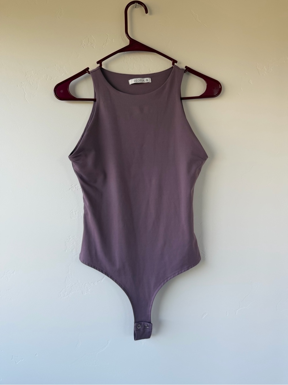 ReoRia Mauve High-Neck Bodysuit